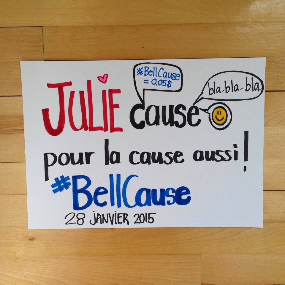 Julie cause  #BellCause Julie Philippon 
