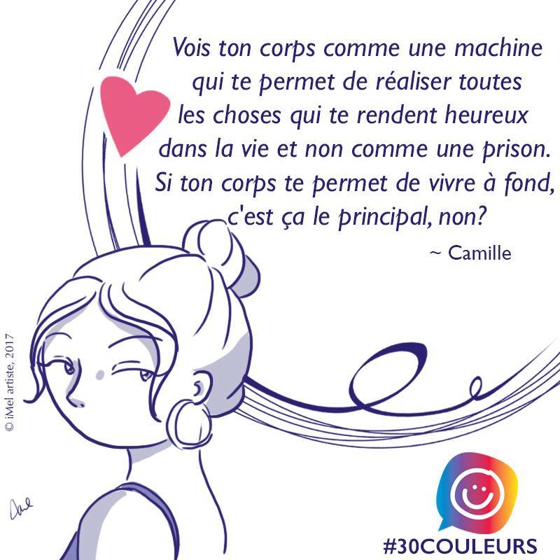 Diversité corporelle: l'histoire de Camille #30couleurs