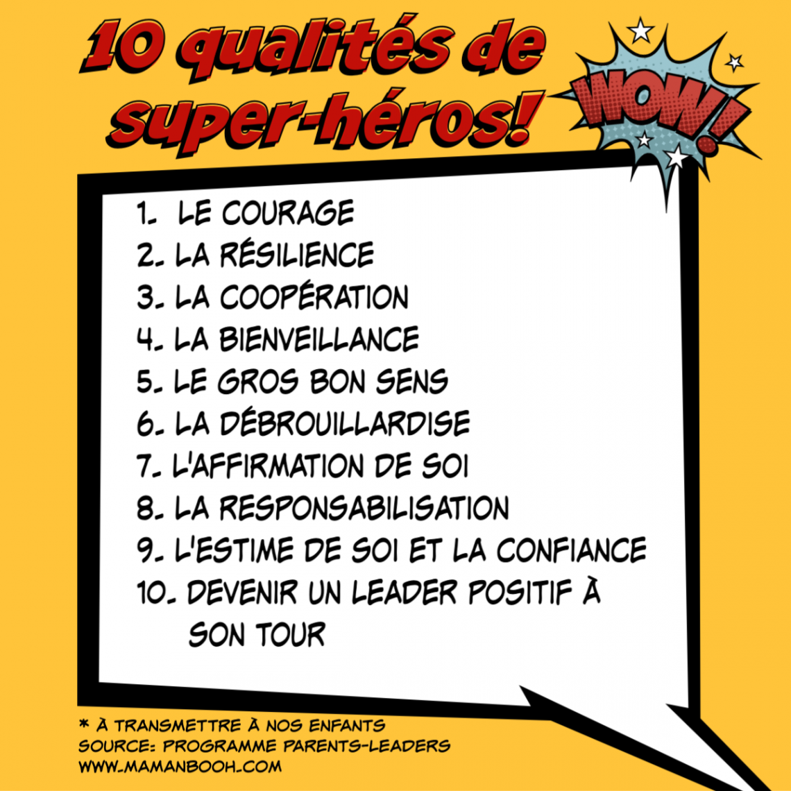 10 qualités super-héros